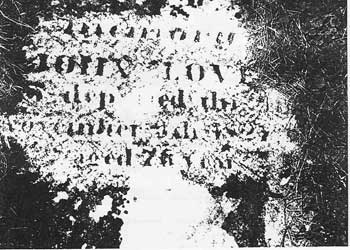 John Love grave