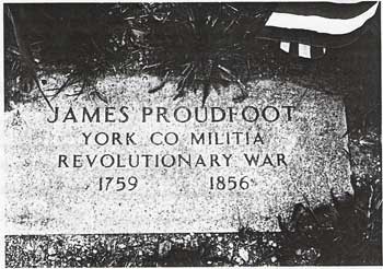 James Proudfoot grave